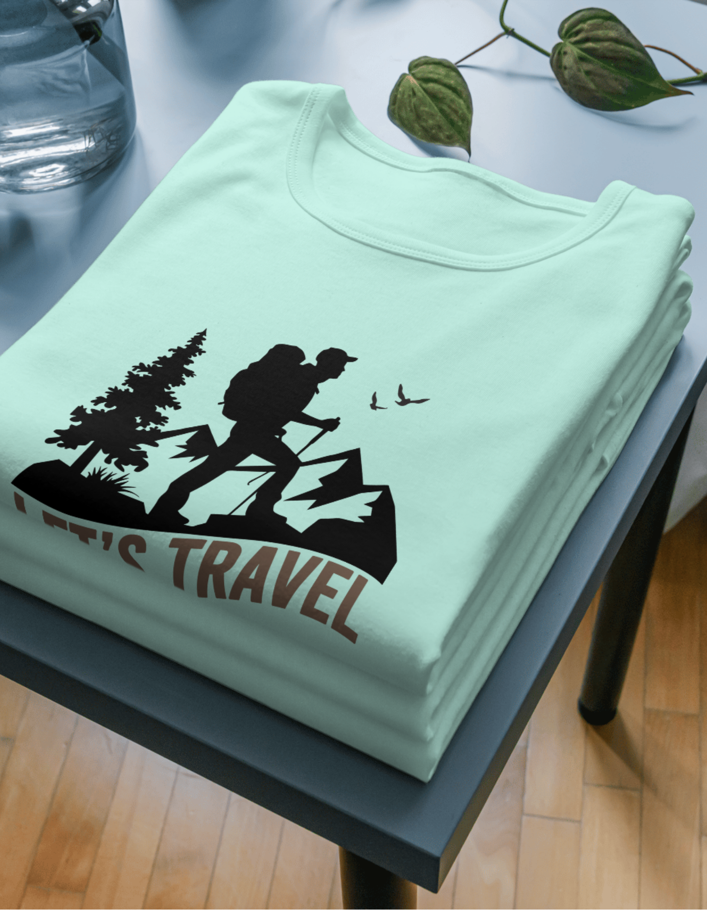 Let's Travel Unisex Half Sleeve T-Shirt