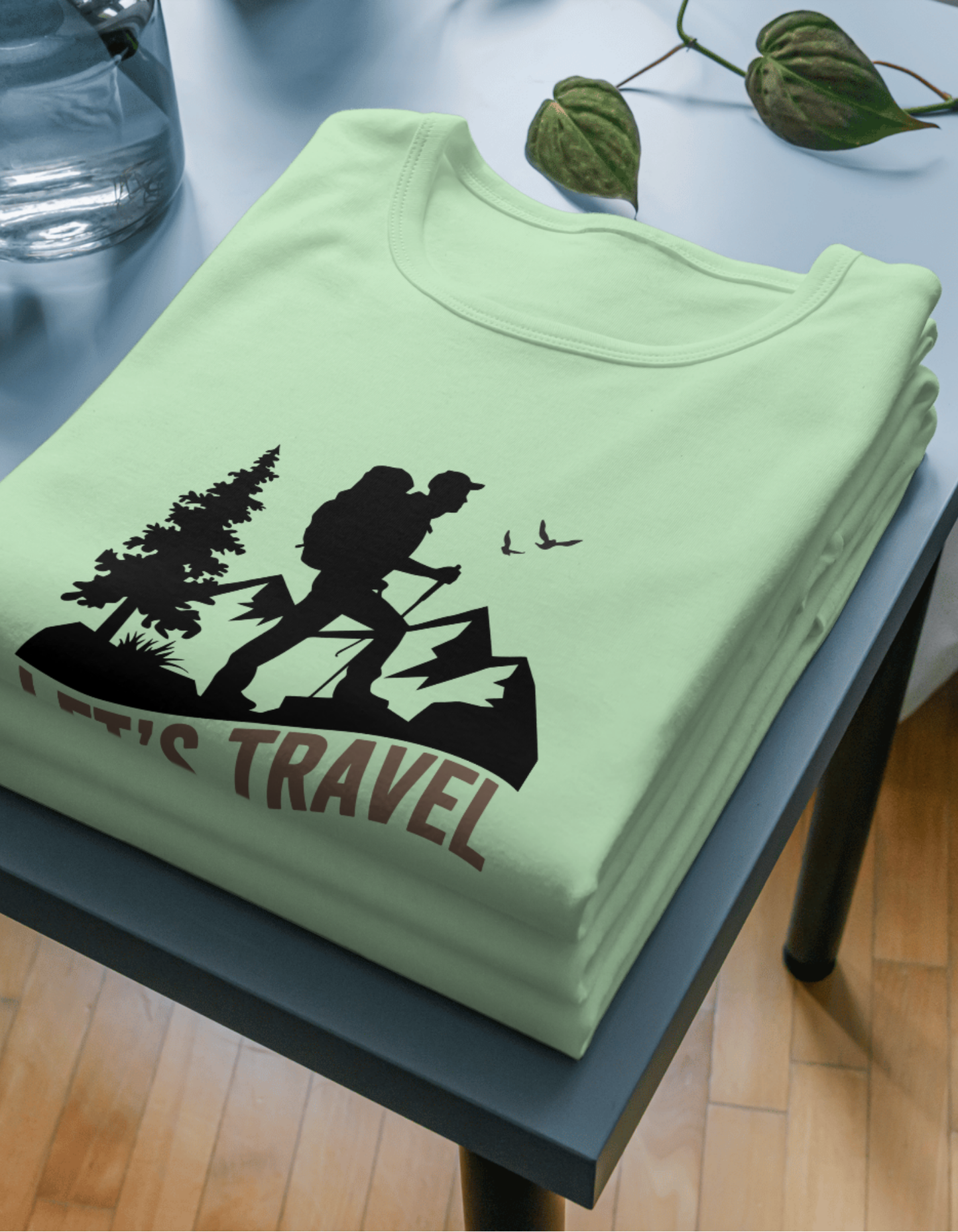 Let's Travel Unisex Half Sleeve T-Shirt