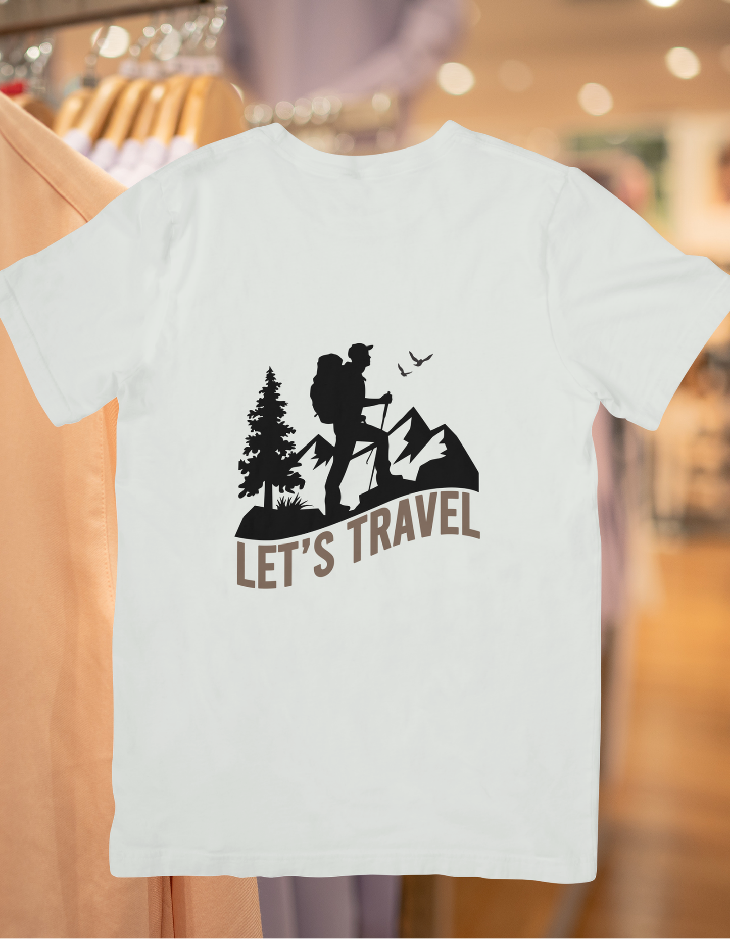 Let's Travel Unisex Half Sleeve T-Shirt