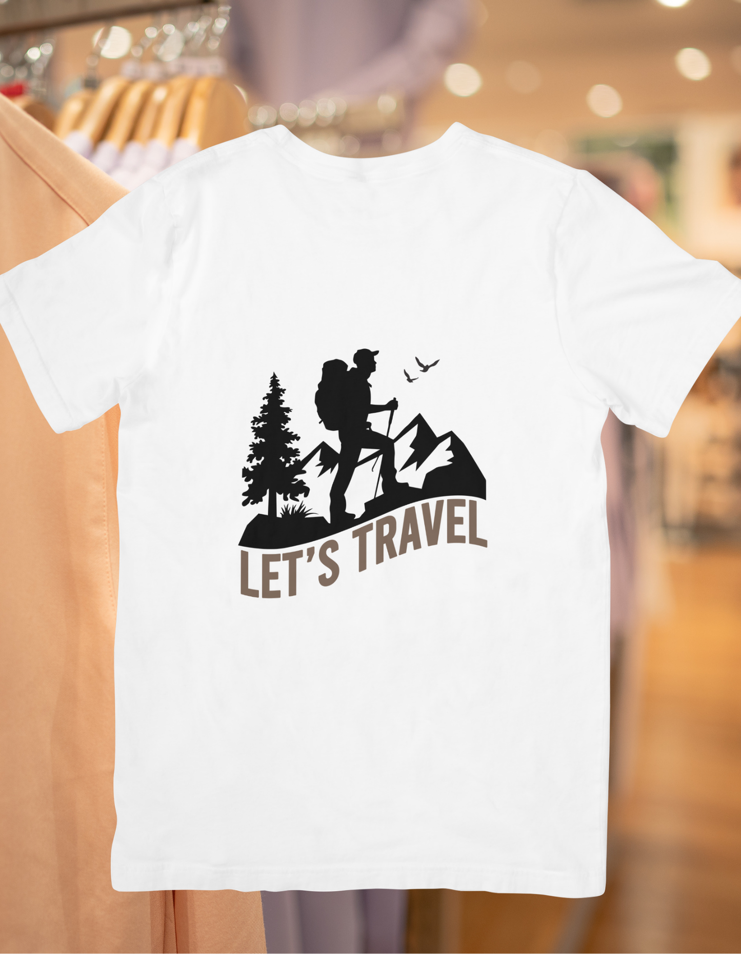Let's Travel Unisex Half Sleeve T-Shirt