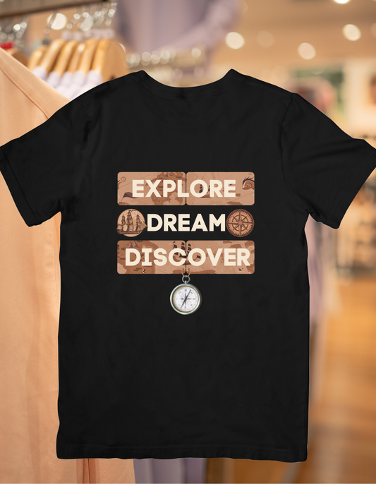 Explore Dream DIscover Unisex Half Sleeve T-Shirt