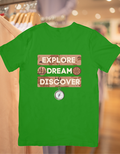 Explore Dream DIscover Unisex Half Sleeve T-Shirt