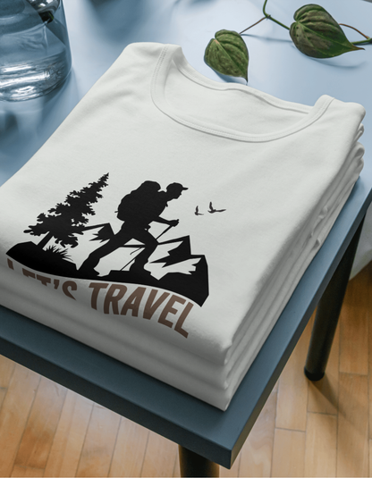 Let's Travel Unisex Half Sleeve T-Shirt