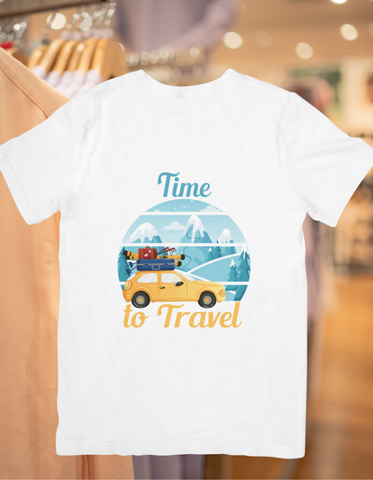 Time To Travel Unisex Half Sleeve T-Shirt